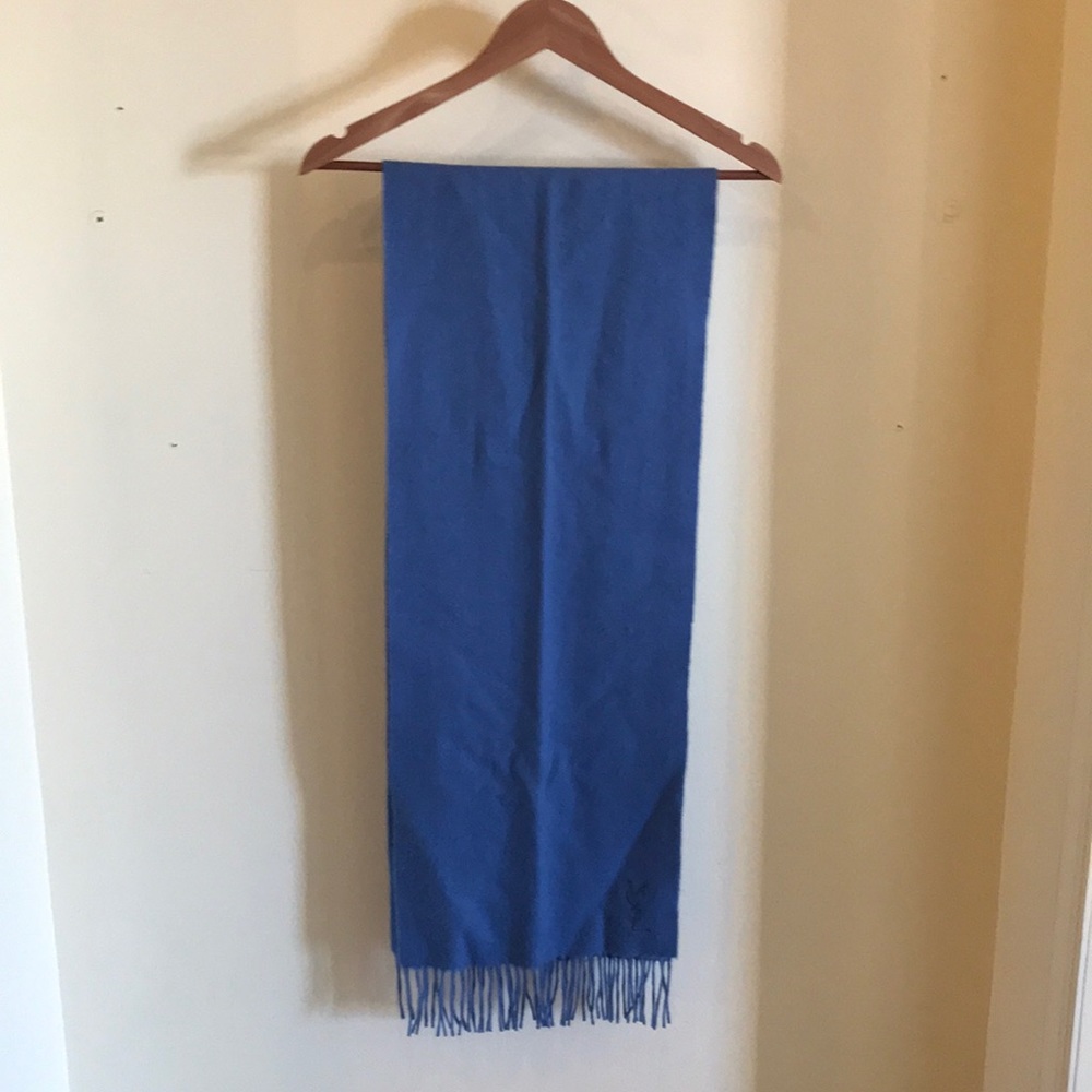 YSL Scarf, Light Blue